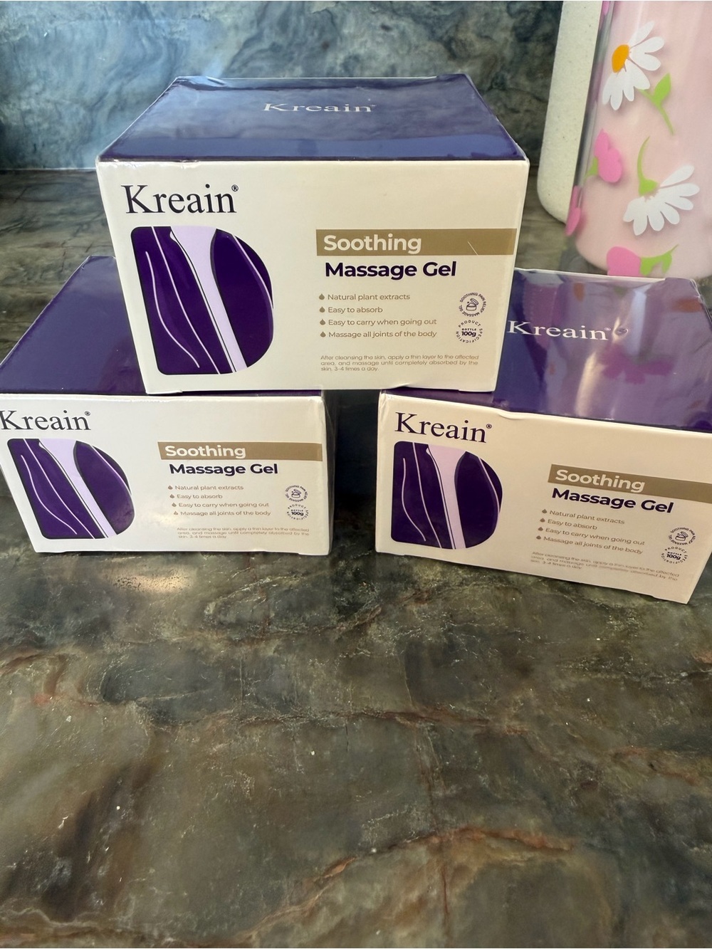 KREAIN - BUNDLE OF 3. Soothing Massage Gel - Purple